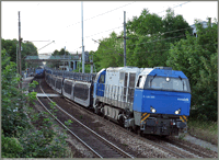 Villennes 11 JUIN 2014 21h05 Ce train se dirige vers Achères