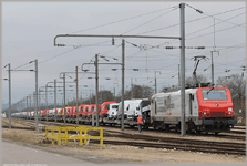 Arrivée sur le faisceau de l'usine de Flins - 19 janvier 2015